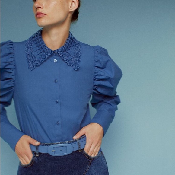 ZARA puff sleeve blouse - Picture 9 of 9